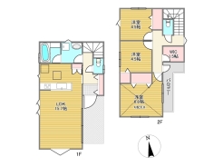 2号棟間取り■府中市若松町3丁目　新築戸建て■