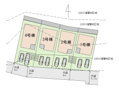 区画図■昭島市中神町2　新築一戸建て■