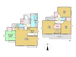 1号棟間取り■昭島市福島町3　新築一戸建て■