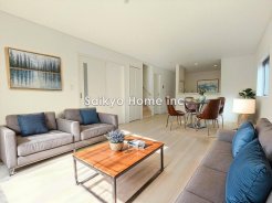 オープンでのびやかな空間を生み出すこだわりの「広がり」と「ゆとり」。家族と過ごす時間を大切にした住空間です。※家具等はCG加工しております。■立川市幸町5丁目　新築戸建て■