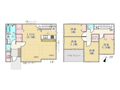 間取り■多摩市聖ヶ丘2　新築一戸建て■