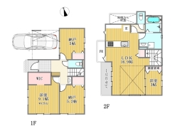 建物プラン例　建物価格2000万円、建物面積91.4ｍ2（備蓄倉庫0.82ｍ2含む）