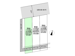 区画図■多摩市乞田　条件付き売地■