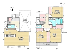 間取図■立川市一番町1　新築一戸建て■