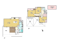 B区画建物参考プラン間取り図（3LDK　95.22ｍ2　3780万円）■武蔵野市吉祥寺北町4　建築条件付き売地■