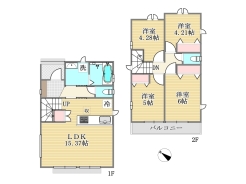 F号棟間取り図■府中市住吉町3丁目　新築戸建て■