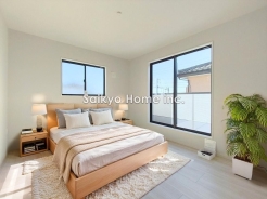 明るく開放感のある洋室。十分にお一人で快適に過ごせる空間となっております。趣味や勉強などに励めます。
※家具等はCG加工しております。■日野市旭が丘1　新築一戸建て■