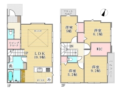 4号棟間取り■国分寺市戸倉1丁目　新築戸建て■