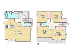 B号棟間取り図■府中市紅葉丘3　新築一戸建て■