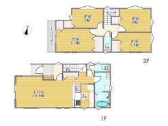 1号棟間取り図■小金井市東町1　新築一戸建■