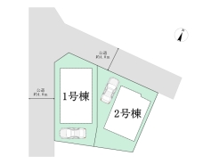区画図■八王子市散田町2　新築一戸建■