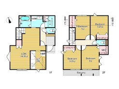 3号棟間取り図■八王子市館町　新築一戸建て■