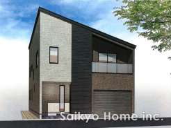 建物プラン完成予想パース　建物価格4500万円、建物面積147.8ｍ2■武蔵野市境5　売地■