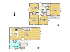 1号棟間取り図■八王子市富士見町　新築一戸建■