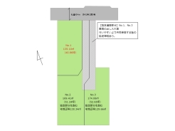 区画図■府中市美好町3　建築条件なし売地■