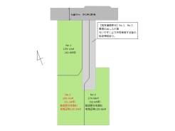 区画図■府中市美好町3　建築条件なし売地■
