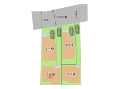 区画図■府中市是政2　新築一戸建て■