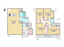 2号棟間取り図■八王子上柚木　新築一戸建■
