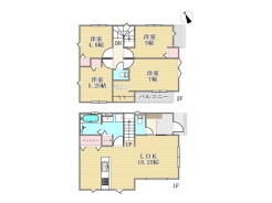 2号棟間取り図■府中市多磨町2　新築一戸建て■