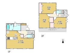B号棟間取り図■八王子市散田町2　新築一戸建■