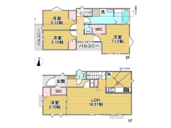 4号棟間取り図■八王子市北野町　新築戸建て■