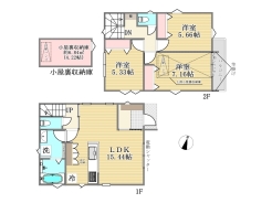 1号棟間取り図■立川市栄町3　新築一戸建て■
