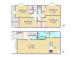 1号棟間取り図■三鷹市上連雀9　新築一戸建て■