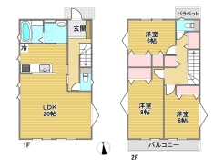 A号棟間取り図■八王子市元八王子町3丁目　新築戸建て■