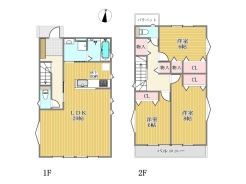 B号棟間取り図■八王子市元八王子町3　新築一戸建■