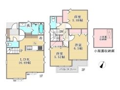 1号棟間取り図■立川市栄町3　新築一戸建て■