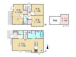A号棟間取り■立川市砂川町1　新築一戸建て■