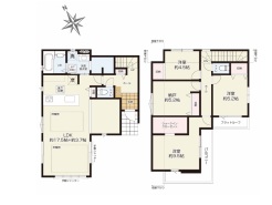 1号棟間取り図■昭島市緑町3　新築一戸建■