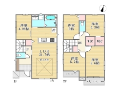 4号棟間取り図■相模原市南区新磯野3　新築一戸建て■