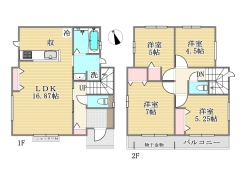 間取■日野市落川　新築一戸建て■