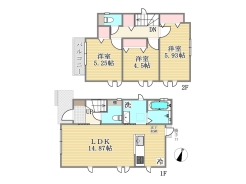 C号棟間取り■国立市富士見台1　新築一戸建て■