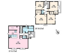 1号棟間取り■八王子市石川町　新築一戸建て■