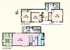 11号棟間取り■八王子市石川町　新築一戸建て■