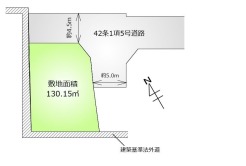 区画図■昭島市拝島町4　売地■