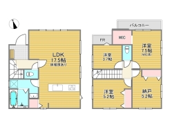 2号棟間取り図■小金井市中町2　新築一戸建て■