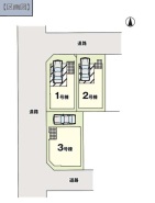 区画図■国立市東　新築一戸建て■