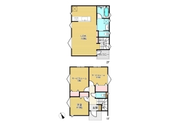 1号棟プラン例（1LDK+2S　79.51ｍ2　建物価格1400万円）■国立市富士見台1　売地■