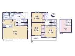 B号棟間取り図■府中市浅間町4　新築一戸建て■
