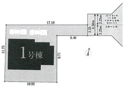 区画図■世田谷区上祖師谷3　新築一戸建■