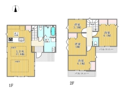 1号棟間取り図■調布市八雲台1　新築一戸建■