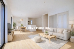 南向きの大きな窓からは柔らかな光が差し込み、１年を通して明るくリビングを照らしてくれます。自然と家族の笑顔と心穏やかな一時を感じる事ができる、そんな空間になりました。※家具等はCG加工しております。■立川市若葉町2　新築一戸建て■