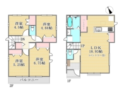 間取り図■稲城市東長沼　新築一戸建て■