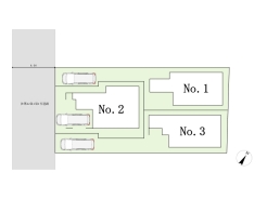 区画図■八王子市散田町5　建築条件付き売地■