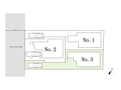 区画図■八王子市散田町5　建築条件付き売地■