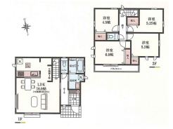 間取り■小金井市貫井南町1　新築一戸建て■