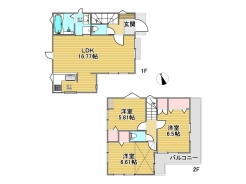 区画図■三鷹市新川1　新築一戸建て■